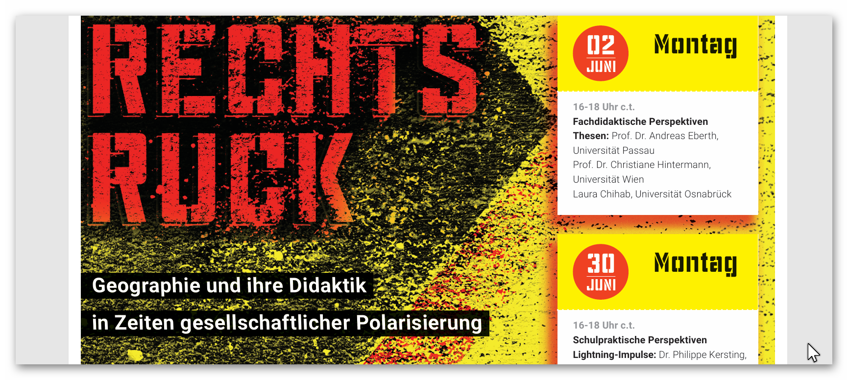 Rechtsruck – Geographie und ihre Didaktik in Zeiten gesellschaftlicher Polarisierung